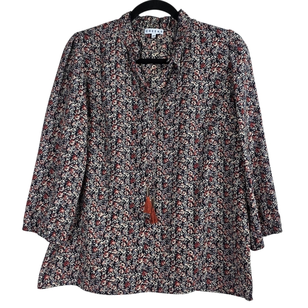 Creeks floral boho long sleeves top